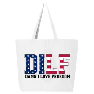 DILF Damn I Love Freedom USA 25L Jumbo Tote