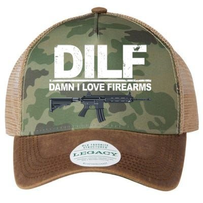 DILF Damn I Love Firearms Legacy Tie Dye Trucker Hat