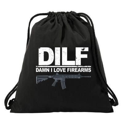DILF Damn I Love Firearms Drawstring Bag