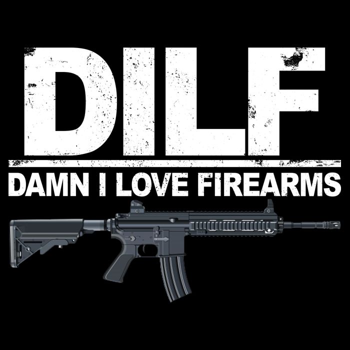 DILF Damn I Love Firearms Zip Tote Bag