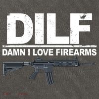 DILF Damn I Love Firearms Cotton Canvas Backpack