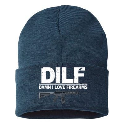 DILF Damn I Love Firearms Sustainable Knit Beanie