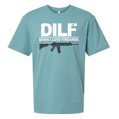 DILF Damn I Love Firearms Sueded Cloud Jersey T-Shirt