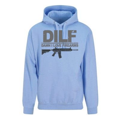 DILF Damn I Love Firearms Unisex Surf Hoodie