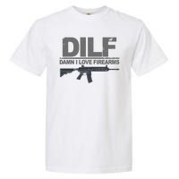 DILF Damn I Love Firearms Garment-Dyed Heavyweight T-Shirt