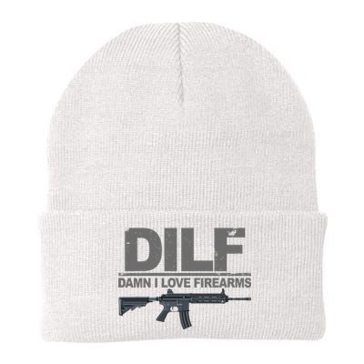 DILF Damn I Love Firearms Knit Cap Winter Beanie