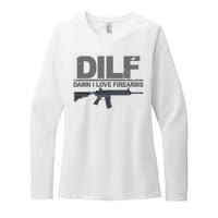 DILF Damn I Love Firearms Womens CVC Long Sleeve Shirt