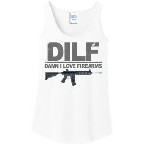 DILF Damn I Love Firearms Ladies Essential Tank