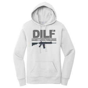 DILF Damn I Love Firearms Women's Pullover Hoodie