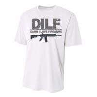 DILF Damn I Love Firearms Performance Sprint T-Shirt