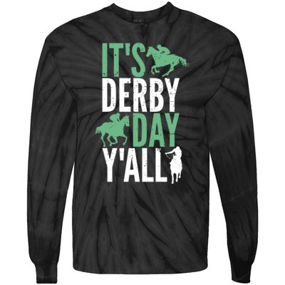 Derby Day It's Derby Day Yall Tie-Dye Long Sleeve Shirt