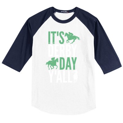 Derby Day It's Derby Day Yall Baseball Sleeve Shirt