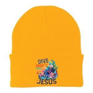 Dive Deep Into Jesus Vbs 2024 Scuba Diving Underwater Knit Cap Winter Beanie