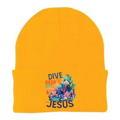 Dive Deep Into Jesus Vbs 2024 Scuba Diving Underwater Knit Cap Winter Beanie