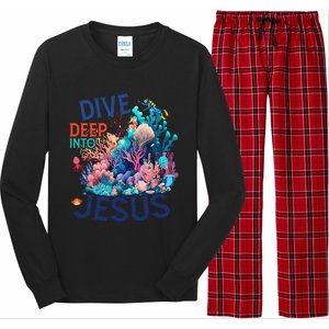 Dive Deep Into Jesus Vbs 2024 Scuba Diving Underwater Long Sleeve Pajama Set