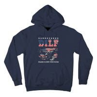 Dilf Damn I Love Freedom Eagle Funny Patriotic 4th Of July Tall Hoodie