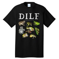 Dilf Damn I Love Frogs Frog Species Graphic Tall T-Shirt