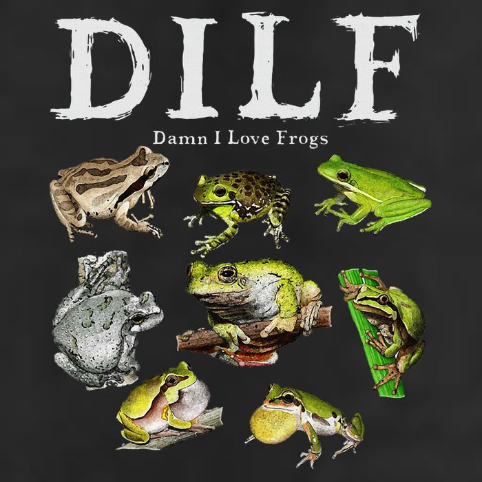 Dilf Damn I Love Frogs Frog Species Graphic 11oz C Handle Ceramic Mug