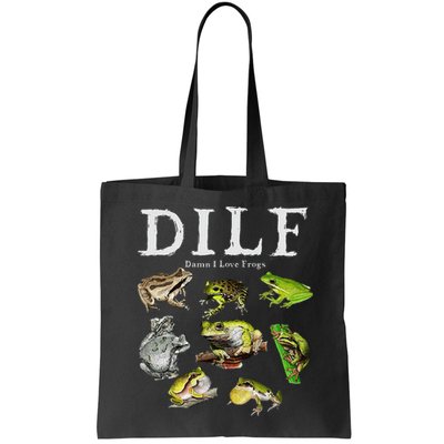 Dilf Damn I Love Frogs Frog Species Graphic Bag
