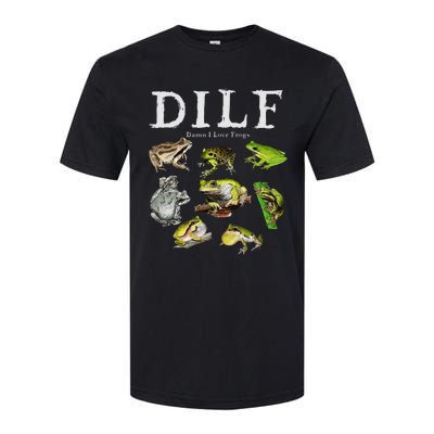 Dilf Damn I Love Frogs Frog Species Graphic Softstyle CVC T-Shirt