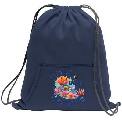 Dive Deep Into Jesus Vacation Bible School Sweatshirt Cinch Pack Bag