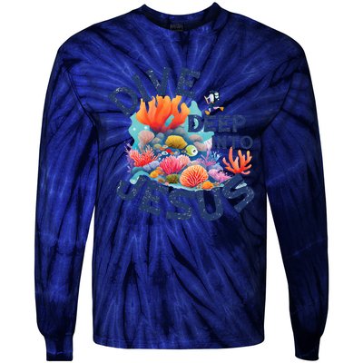 Dive Deep Into Jesus Vacation Bible School Tie-Dye Long Sleeve Shirt