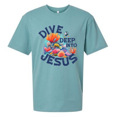 Dive Deep Into Jesus Vacation Bible School Sueded Cloud Jersey T-Shirt