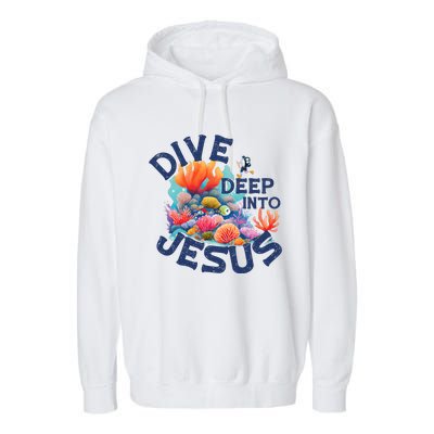 Dive Deep Into Jesus Vacation Bible School Garment-Dyed Fleece Hoodie