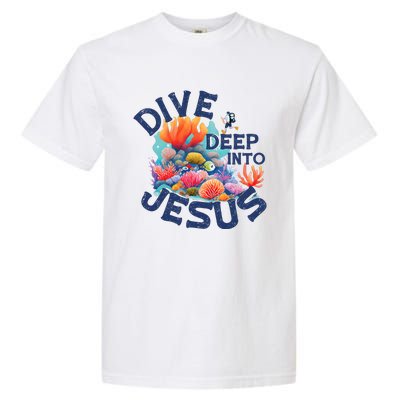 Dive Deep Into Jesus Vacation Bible School Garment-Dyed Heavyweight T-Shirt