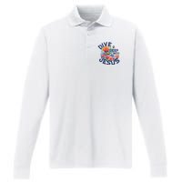 Dive Deep Into Jesus Vacation Bible School Performance Long Sleeve Polo