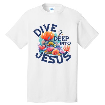 Dive Deep Into Jesus Vacation Bible School Tall T-Shirt