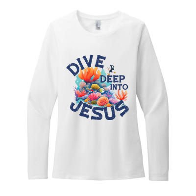 Dive Deep Into Jesus Vacation Bible School Womens CVC Long Sleeve Shirt