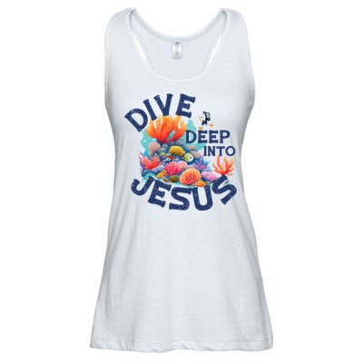 Dive Deep Into Jesus Vacation Bible School Ladies Essential Flowy Tank