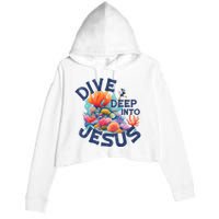 Dive Deep Into Jesus Vacation Bible School Crop Fleece Hoodie