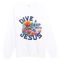 Dive Deep Into Jesus Vacation Bible School Premium Crewneck Sweatshirt