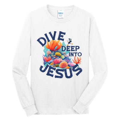 Dive Deep Into Jesus Vacation Bible School Tall Long Sleeve T-Shirt