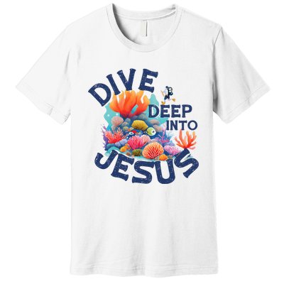 Dive Deep Into Jesus Vacation Bible School Premium T-Shirt