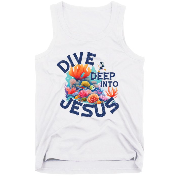 Dive Deep Into Jesus Vacation Bible School Tank Top