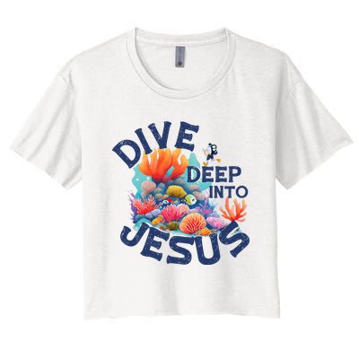 Dive Deep Into Jesus Vacation Bible School Women's Crop Top Tee