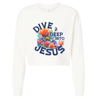 Dive Deep Into Jesus Vacation Bible School Cropped Pullover Crew