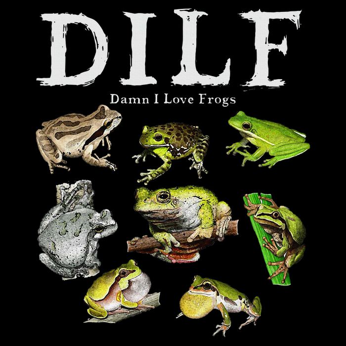Dilf Damn I Love Frogs Frog Species Graphic Cooling Performance Crew T-Shirt