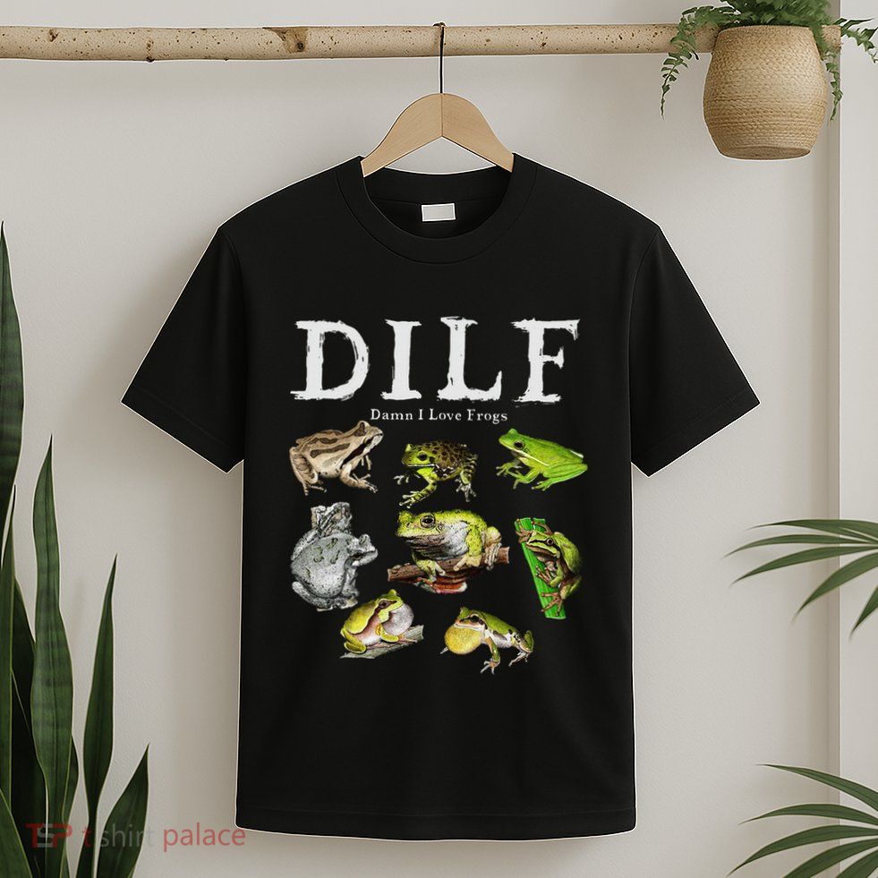 Dilf Damn I Love Frogs Frog Species Graphic T-Shirt