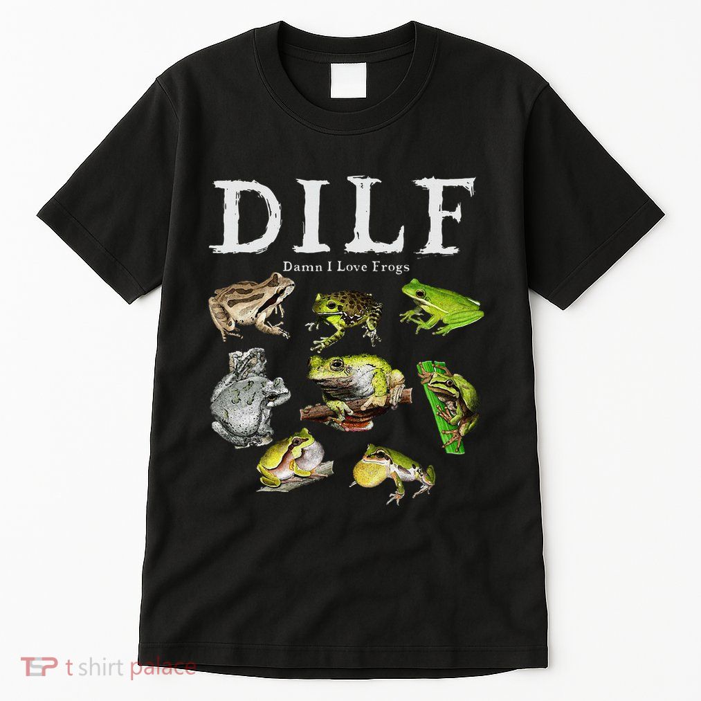 Dilf Damn I Love Frogs Frog Species Graphic Tall T-Shirt