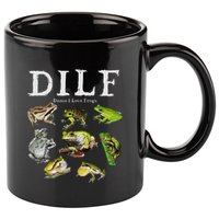 Dilf Damn I Love Frogs Frog Species Graphic 11oz C Handle Ceramic Mug