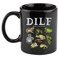 Dilf Damn I Love Frogs Frog Species Graphic 11oz C Handle Ceramic Mug