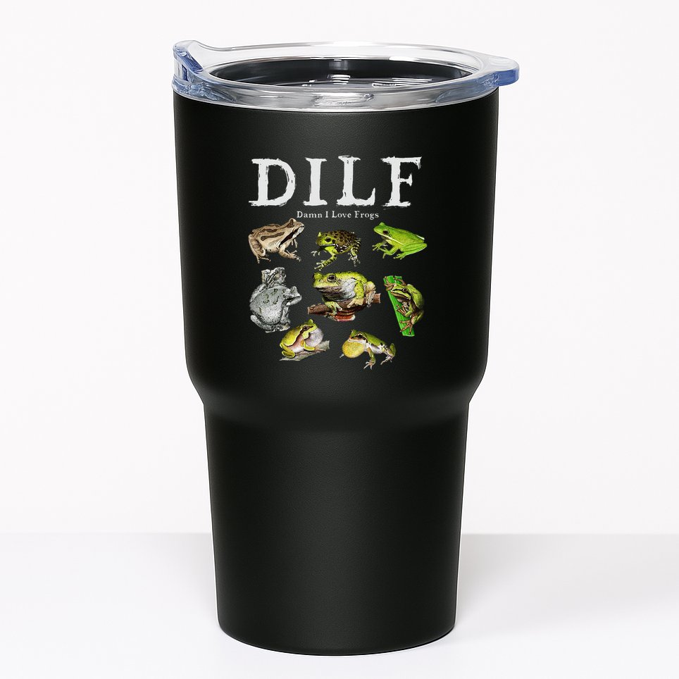 Dilf Damn I Love Frogs Frog Species Graphic Tumbler