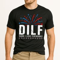 DILF Damn I Love Fireworks Funny Fourth Of July 4th Of July Cooling Performance Crew T-Shirt