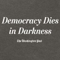 Democracy Dies In Darkness Cotton Canvas Backpack