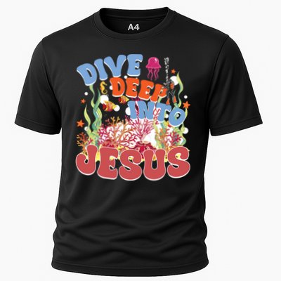 Dive Deep Into Jesus Scuba Vbs 2024 Christian Camp Gift Performance Shirt