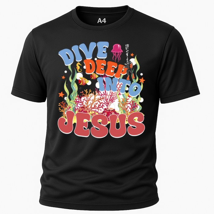 Dive Deep Into Jesus Scuba Vbs 2024 Christian Camp Gift Performance Shirt